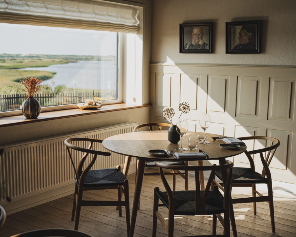 Restauranten med udsigt over Ringkøbing Fjord